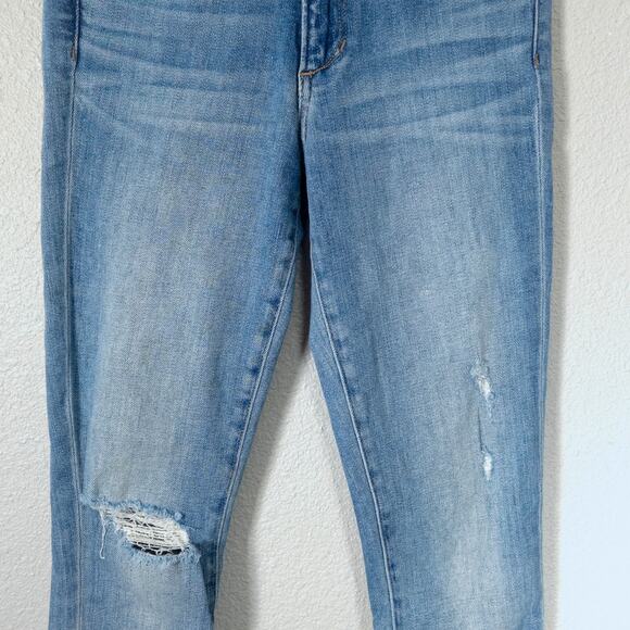 Joe’s Jeans The Charlie High Rise Skinny Crop Size 24 Distressed Denim - Picture 5 of 11